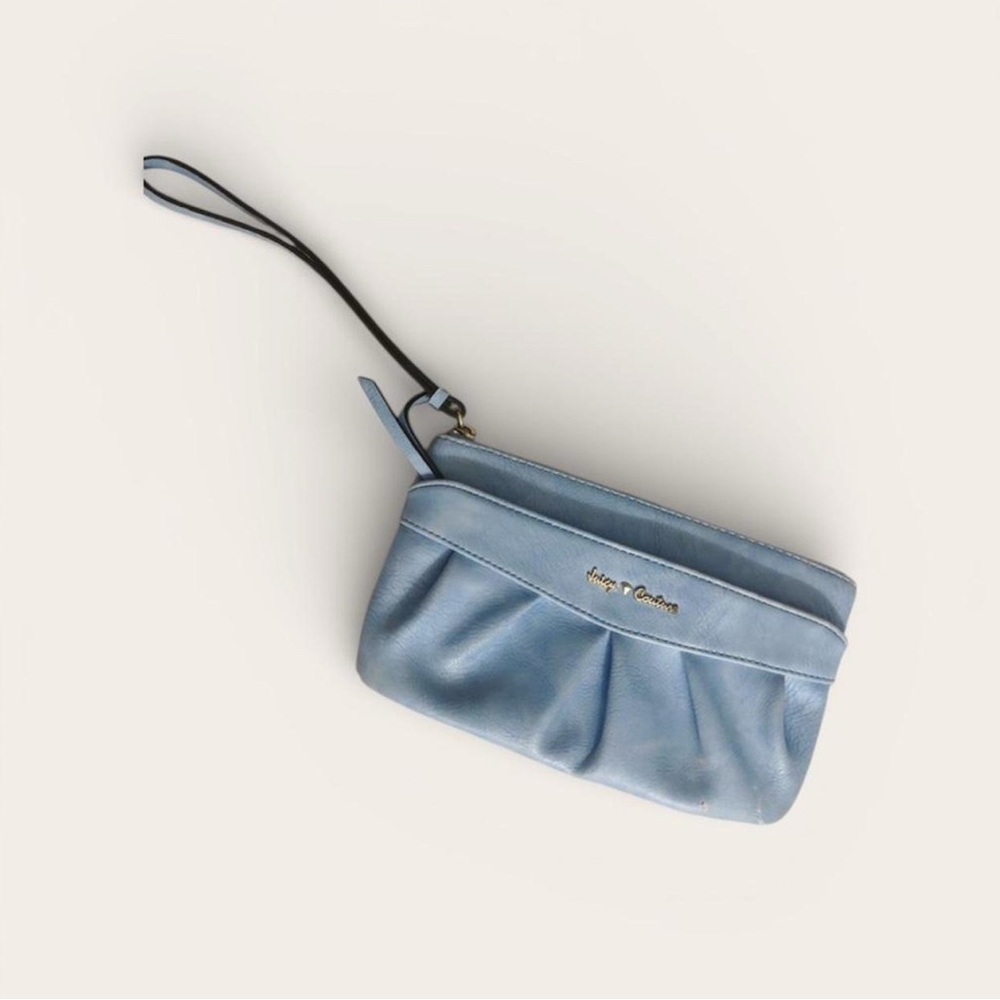Juicy Couture Blue Wristlet Clutch